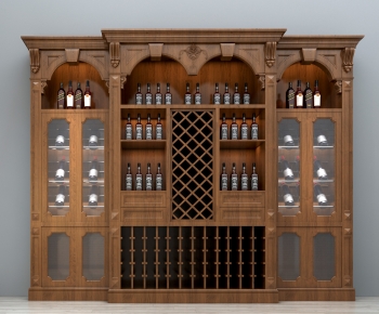 European Style Wine Cabinet-ID:346000914