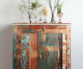 Wabi-sabi Style Side Cabinet-ID:349268935