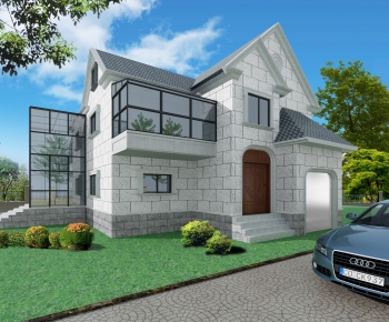 European Style Detached Villa-ID:928018096