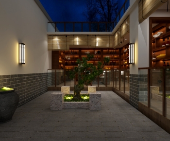 New Chinese Style Courtyard/landscape-ID:348324067