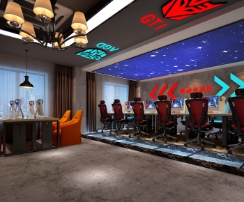 Industrial Style Internet Cafe-ID:903316977