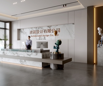 Modern Office Reception Desk-ID:949368003