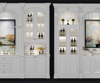 European Style Wine Cabinet-ID:888798007