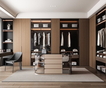 Modern Clothes Storage Area-ID:898895038