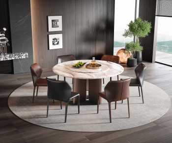 Modern Dining Table And Chairs-ID:367949016