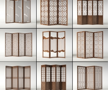 New Chinese Style Wooden Screen Partition-ID:380634078