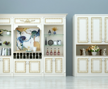 European Style Wine Cabinet-ID:120551115