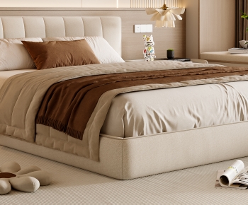 Modern Double Bed-ID:917612081