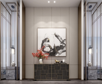 New Chinese Style Hallway-ID:882226944