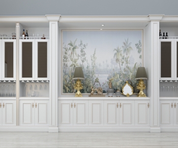 European Style Wine Cabinet-ID:329771072