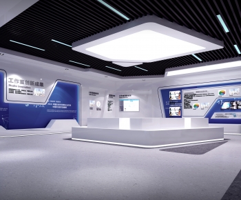 Modern Exhibition Hall-ID:621880059