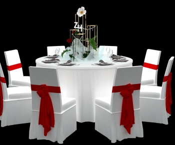 Modern Dining Table And Chairs-ID:654124989