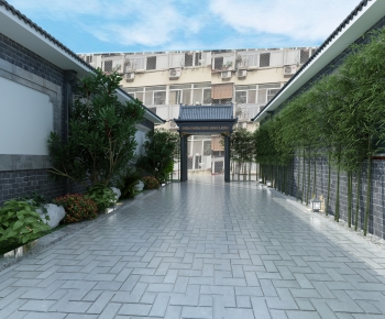 New Chinese Style Courtyard/landscape-ID:622226958