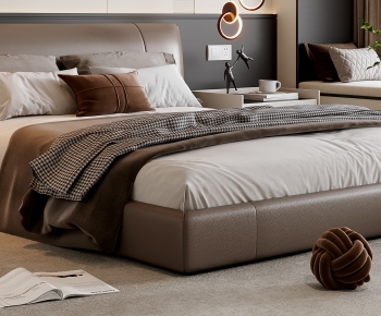 Modern Double Bed-ID:760025026