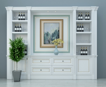 New Chinese Style Wine Cabinet-ID:281373021