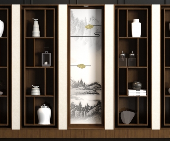 New Chinese Style Decorative Cabinet-ID:353140129