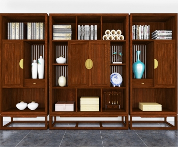 New Chinese Style Bookcase-ID:583620139