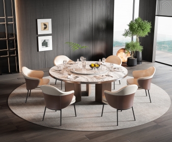 Modern Dining Table And Chairs-ID:245371108