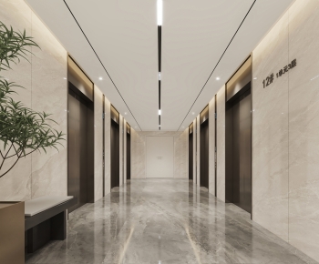 Modern Corridor/elevator Hall-ID:969168901