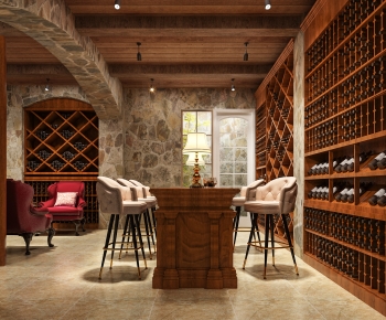 European Style Wine Cellar/Wine Tasting Room-ID:941324957