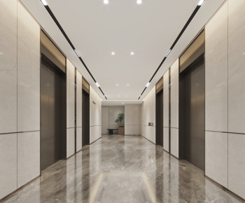 Modern Corridor/elevator Hall-ID:258718017