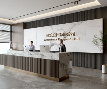 Modern Office Reception Desk-ID:894279582