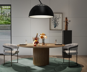 Modern Dining Table And Chairs-ID:655750041