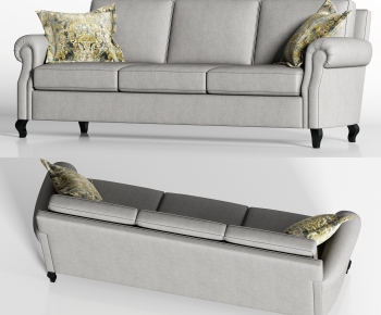 Simple European Style Three-seat Sofa-ID:363699915