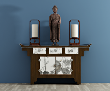 New Chinese Style Entrance Cabinet-ID:152061949