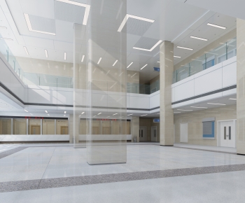 Modern Hospital Hall-ID:862976079