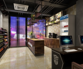 Industrial Style Internet Cafe-ID:446966899