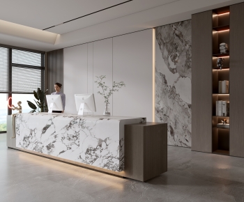 Modern Office Reception Desk-ID:104065903