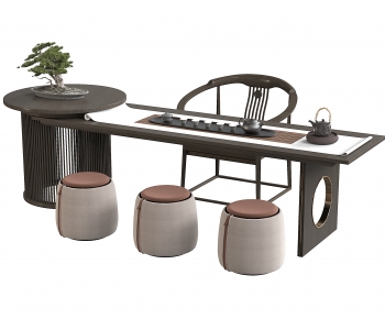 New Chinese Style Tea Tables And Chairs-ID:632729554