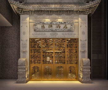 Chinese Style Facade Element-ID:528012994