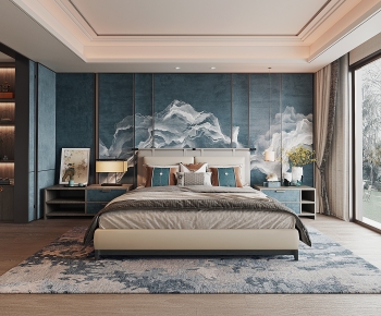 New Chinese Style Bedroom-ID:536128049