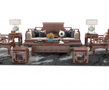 Chinese Style Sofa Combination-ID:714476116