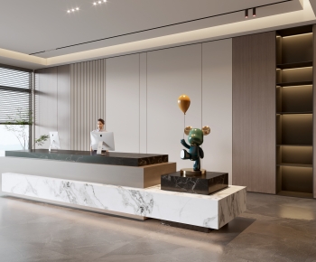 Modern Office Reception Desk-ID:792512892