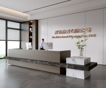 Modern Office Reception Desk-ID:833357105