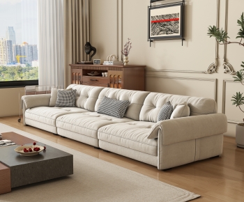 Modern Three-seat Sofa-ID:353010897