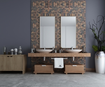 New Chinese Style Bathroom Cabinet-ID:115000964