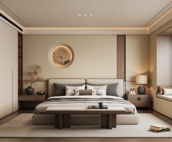 New Chinese Style Bedroom-ID:337902073