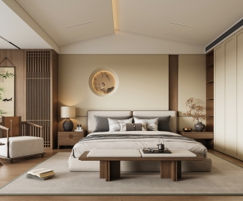 New Chinese Style Bedroom-ID:540249381