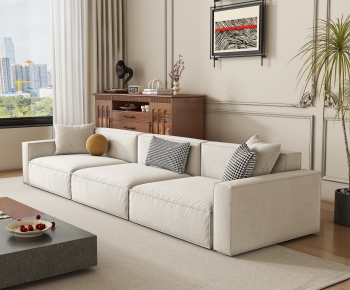 Modern Three-seat Sofa-ID:472794066