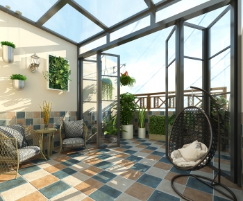 Modern Glass Sun Room-ID:647510057