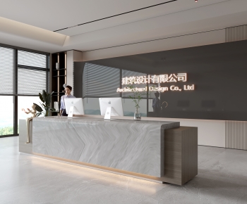 Modern Office Reception Desk-ID:425537117