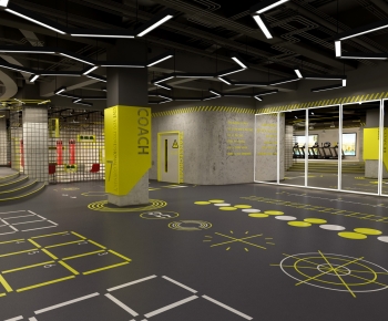 Industrial Style Gym-ID:642641075