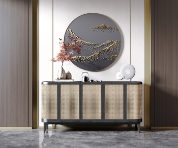 New Chinese Style Side Cabinet-ID:926250939