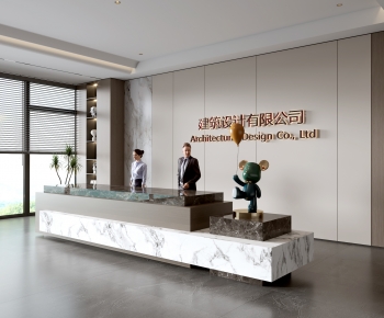 Modern Office Reception Desk-ID:314376123