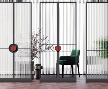 Modern Glass Screen Partition-ID:923882969