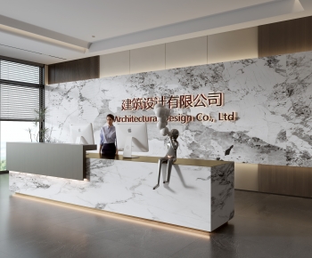 Modern Office Reception Desk-ID:564207083